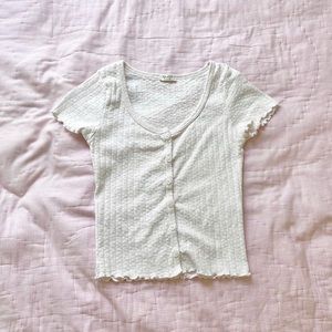 brandy melville pink floral ruffle zelly